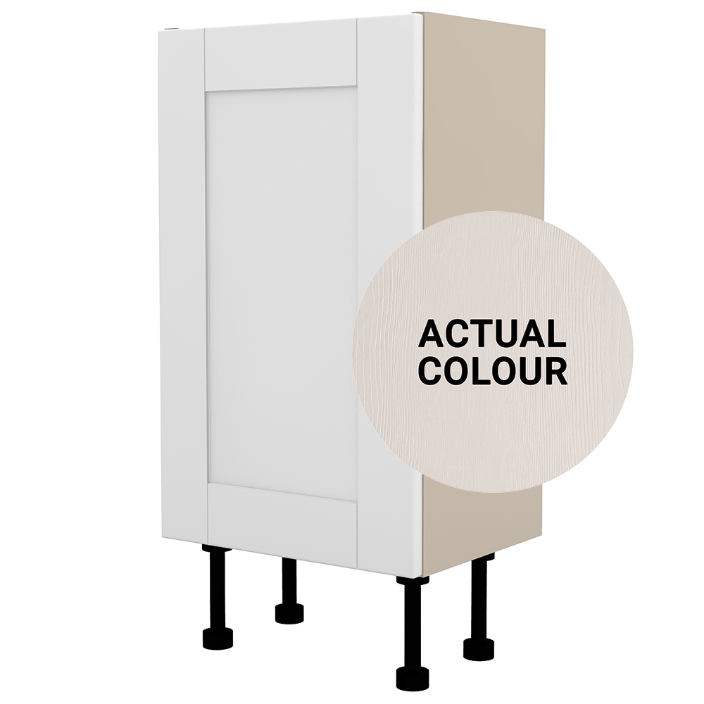 Image of Duarti By Calypso Highwood 400mm Full Depth 1 Door Floor Standing Unit - Taupe