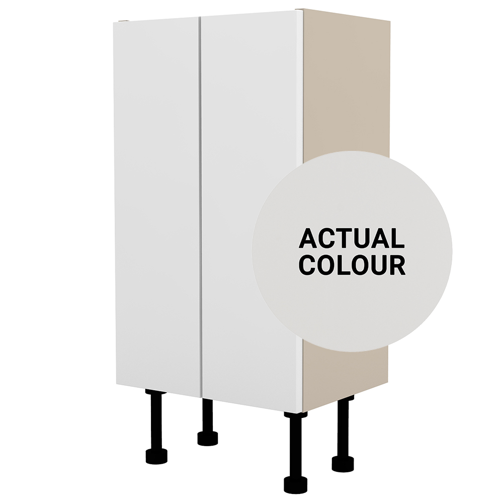 Image of Duarti By Calypso Cascade 400mm Full Depth 2 Door Floor Standing Unit - Mirror Grey