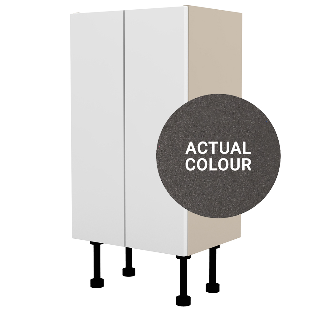 Image of Duarti By Calypso Cascade 400mm Full Depth 2 Door Floor Standing Unit - Galaxy Grey