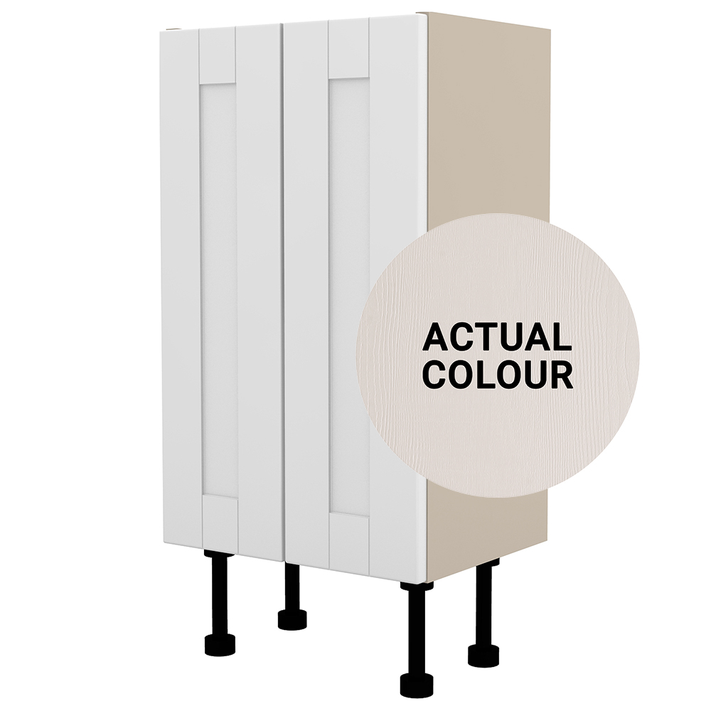 Image of Duarti By Calypso Highwood 400mm Full Depth 2 Door Floor Standing Unit - Taupe