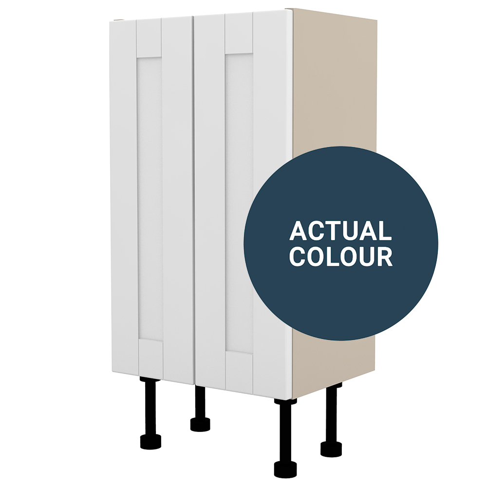 Image of Duarti By Calypso Highwood 400mm Full Depth 2 Door Floor Standing Unit - Twilight Blue