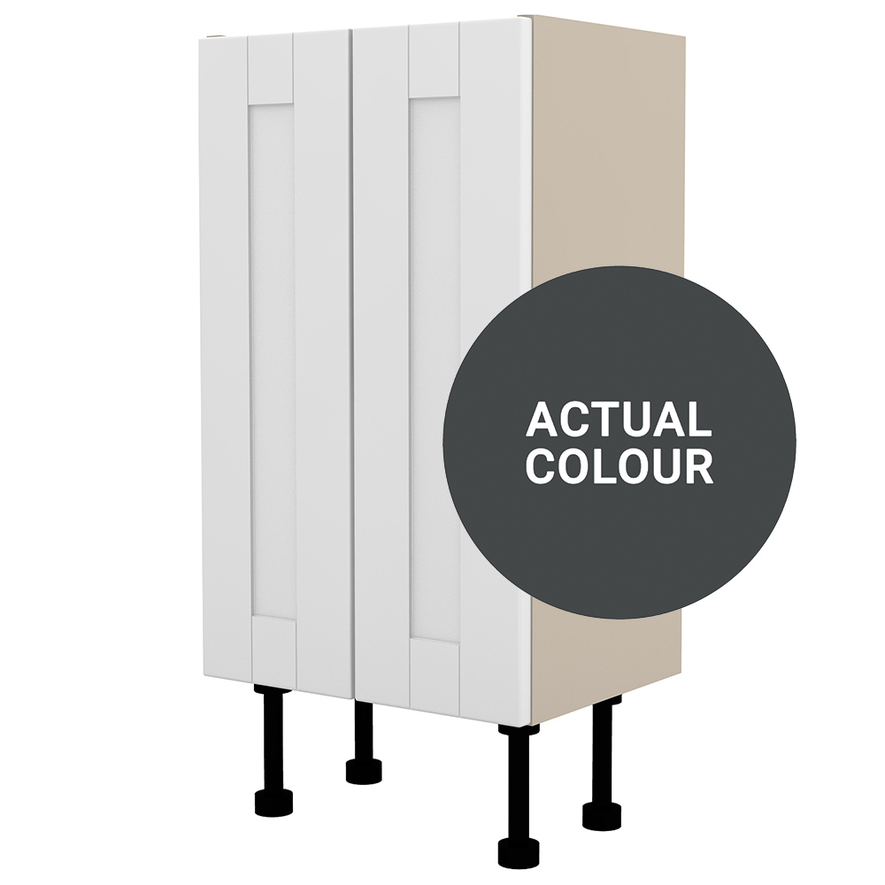 Image of Duarti By Calypso Highwood 400mm Full Depth 2 Door Floor Standing Unit - Midnight Grey