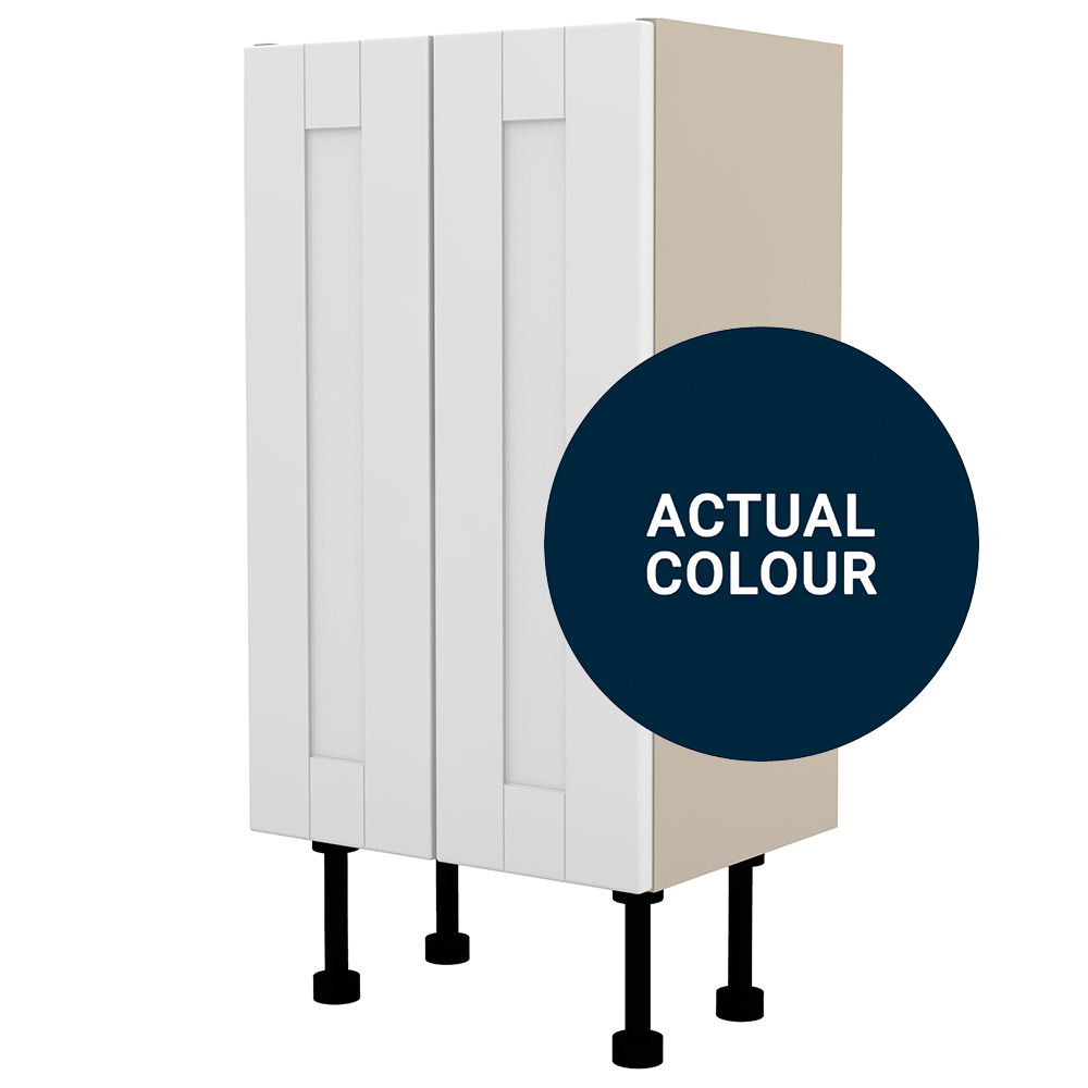 Image of Duarti By Calypso Highwood 400mm Full Depth 2 Door Floor Standing Unit - Midnight Blue