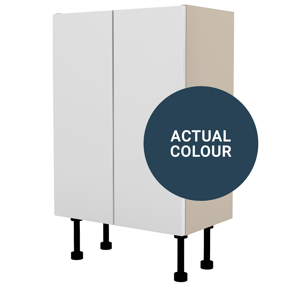 Duarti By Calypso Cascade 500mm Full Depth 2 Door Floor Standing Unit - Twilight Blue