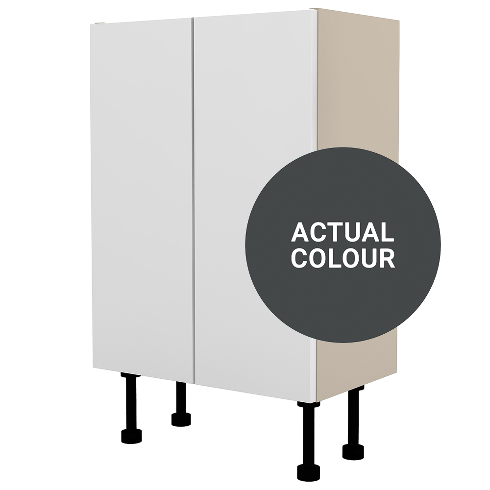 Image of Duarti By Calypso Cascade 500mm Full Depth 2 Door Floor Standing Unit - Midnight Grey