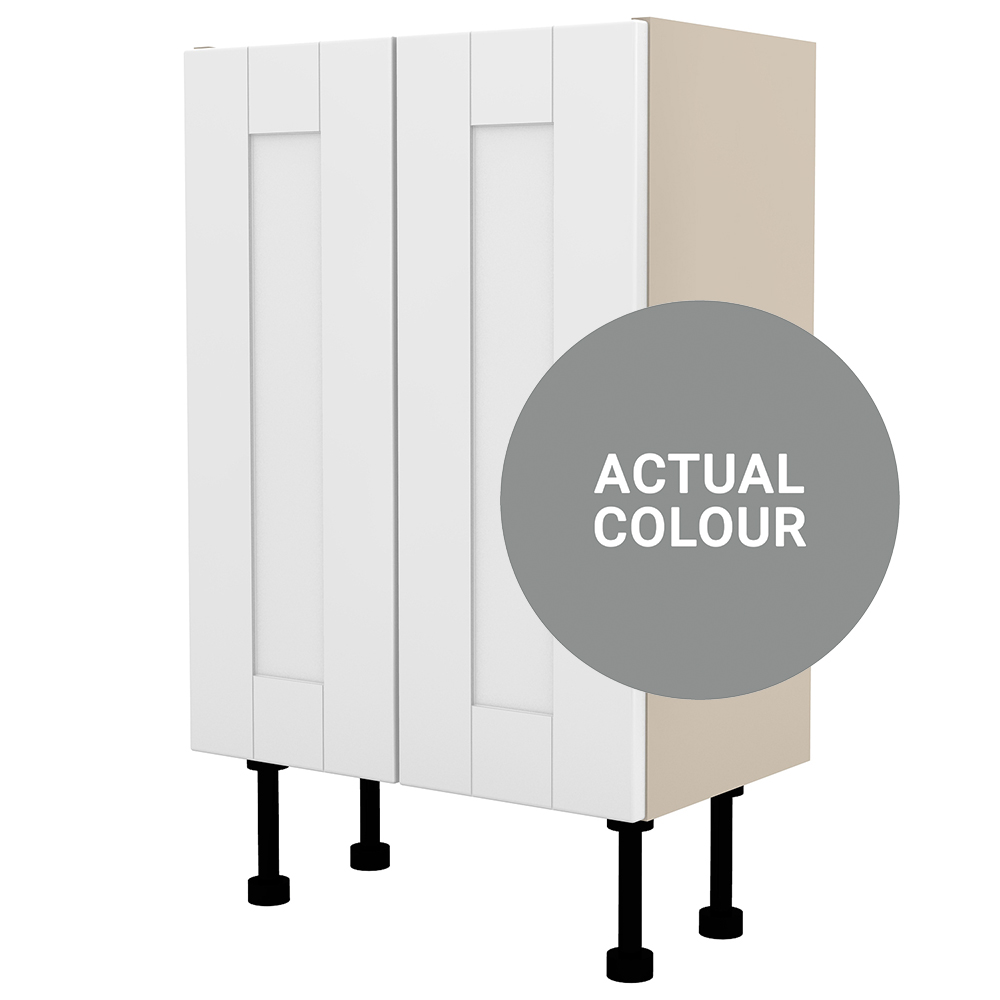 Image of Duarti By Calypso Highwood 500mm Full Depth 2 Door Floor Standing Unit - Twilight Grey