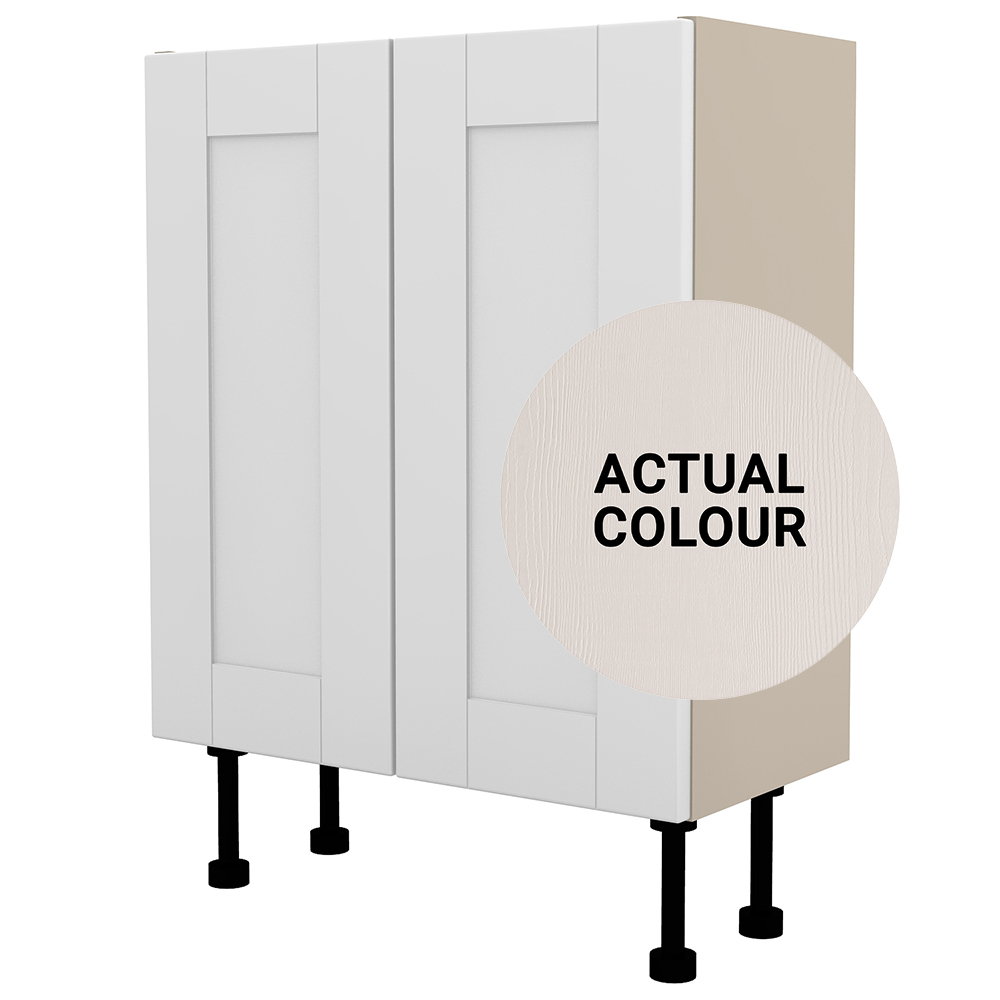 Image of Duarti By Calypso Highwood 600mm Full Depth 2 Door Floor Standing Unit - Taupe