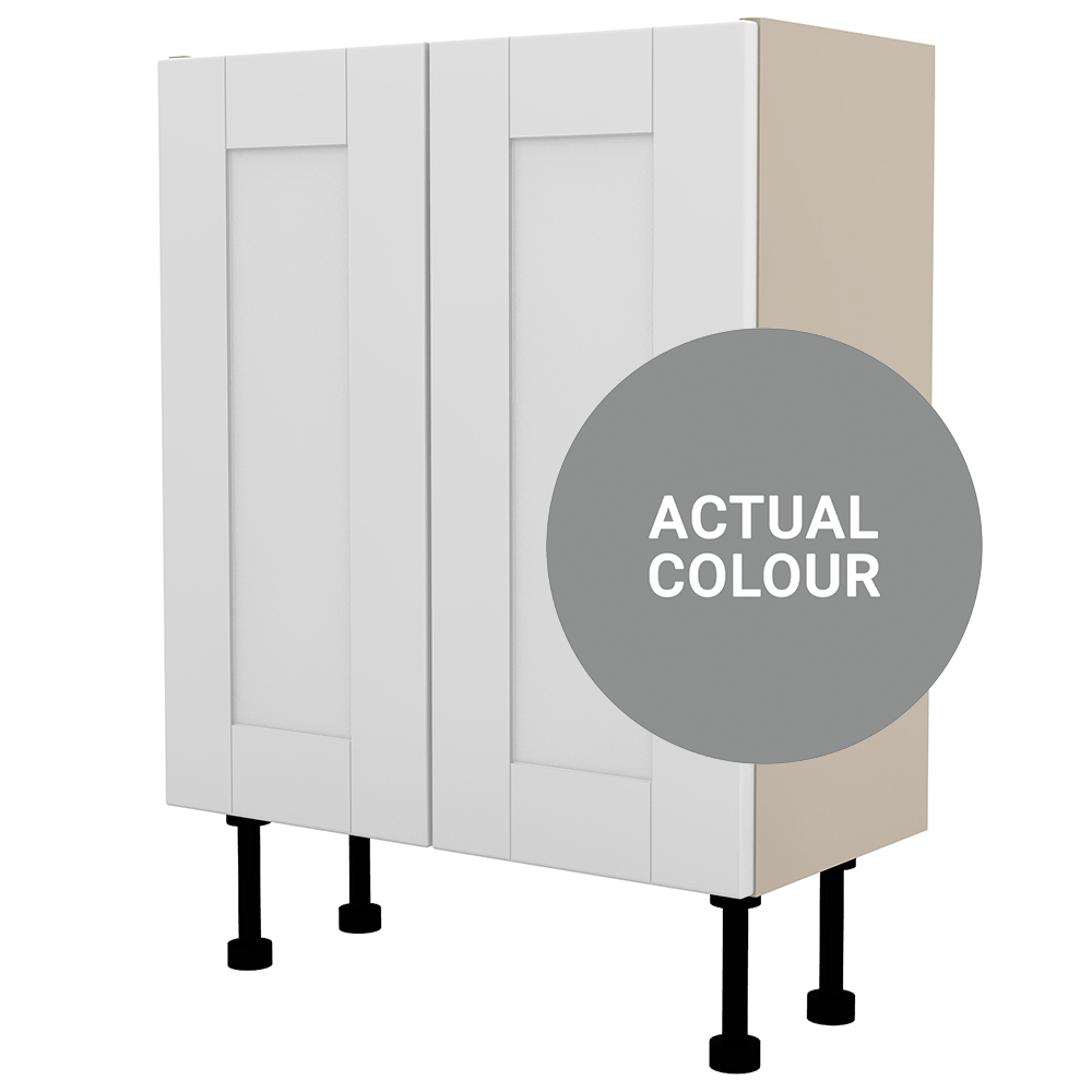 Image of Duarti By Calypso Highwood 600mm Full Depth 2 Door Floor Standing Unit - Twilight Grey