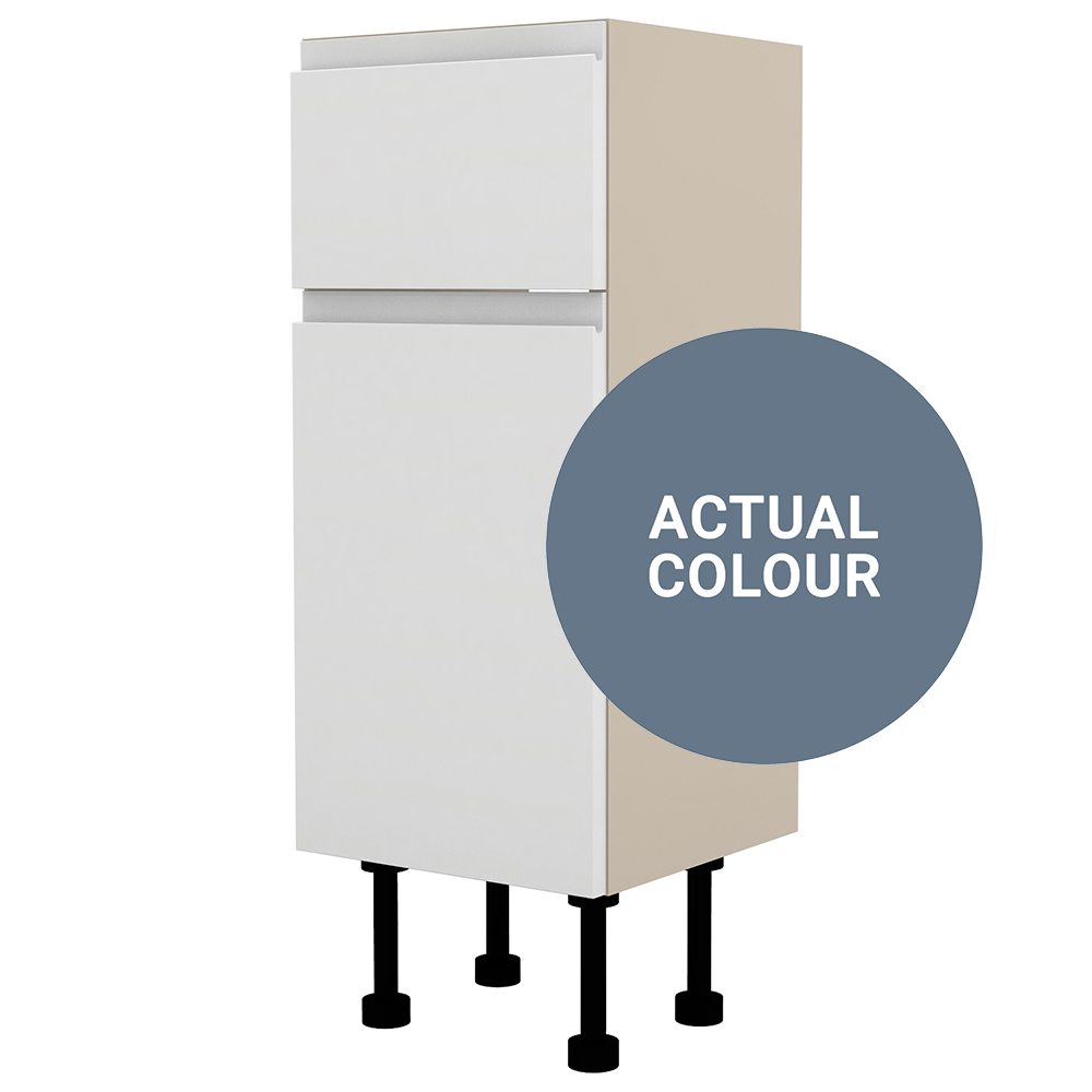 Image of Duarti By Calypso Beaufort 300mm Slimline 2 Drawer Floor Standing Unit - Bermuda Blue