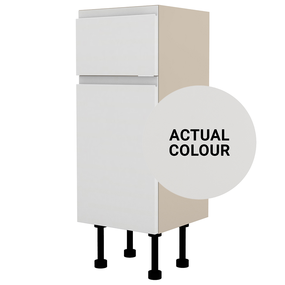 Image of Duarti By Calypso Beaufort 300mm Slimline 2 Drawer Floor Standing Unit - Grey Varnish