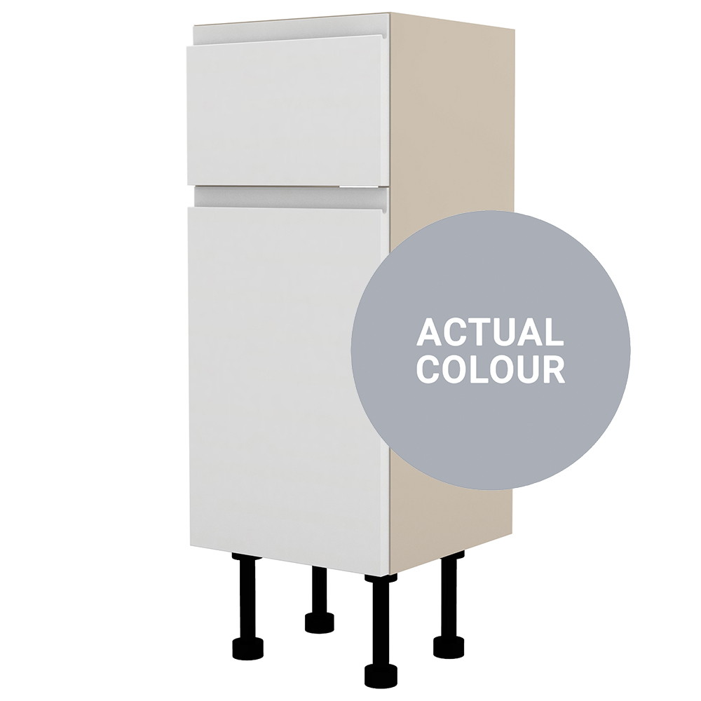 Image of Duarti By Calypso Beaufort 300mm Slimline 2 Drawer Floor Standing Unit - Shadow Grey