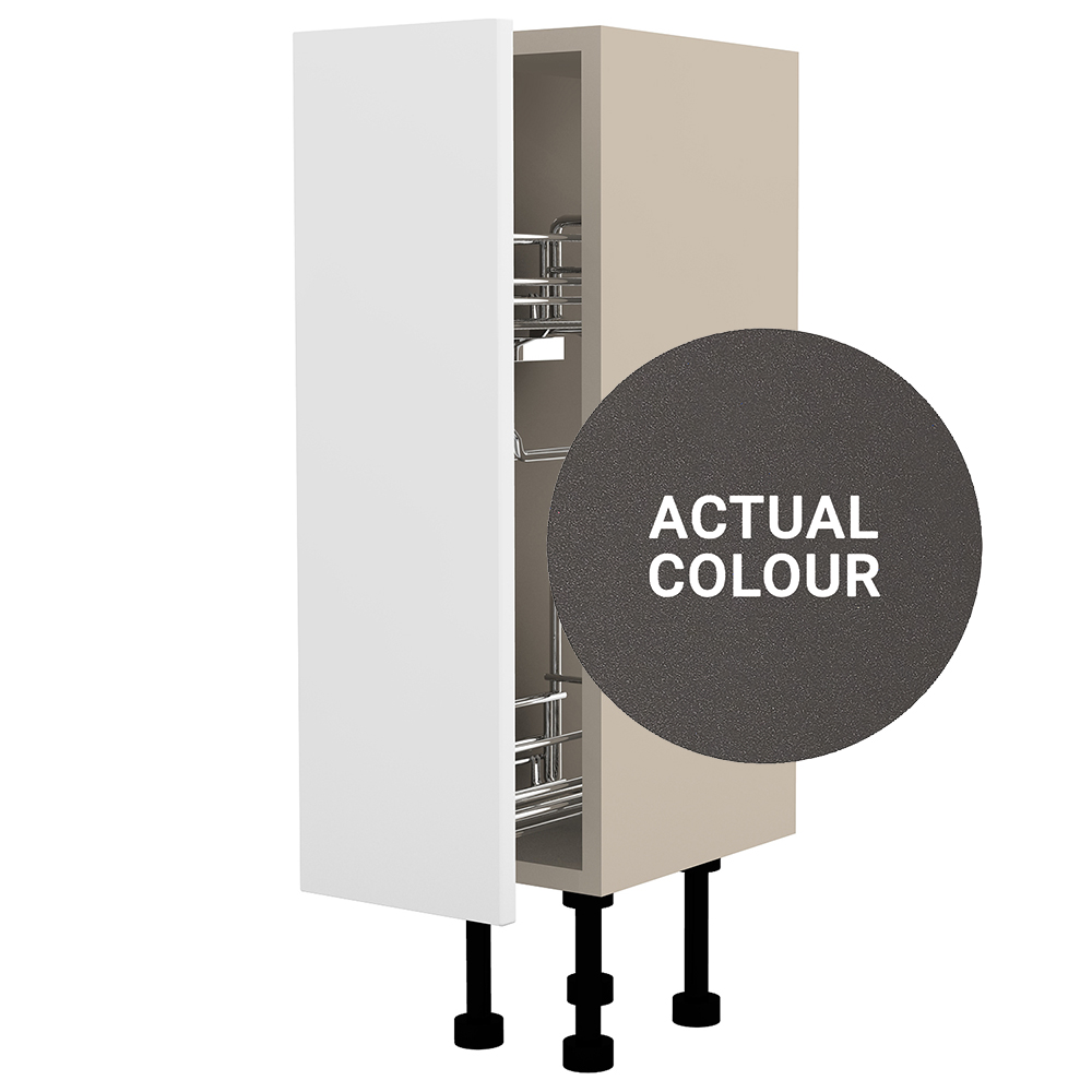 Image of Duarti By Calypso Cascade 200mm Full Depth Pull Out Toilet Roll Unit - Galaxy Grey