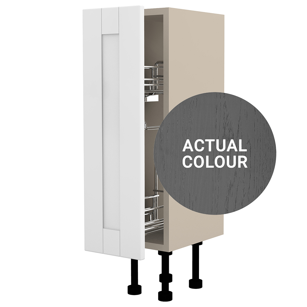 Image of Duarti By Calypso Highwood 200mm Full Depth Pull Out Toilet Roll Unit - Panther Grey