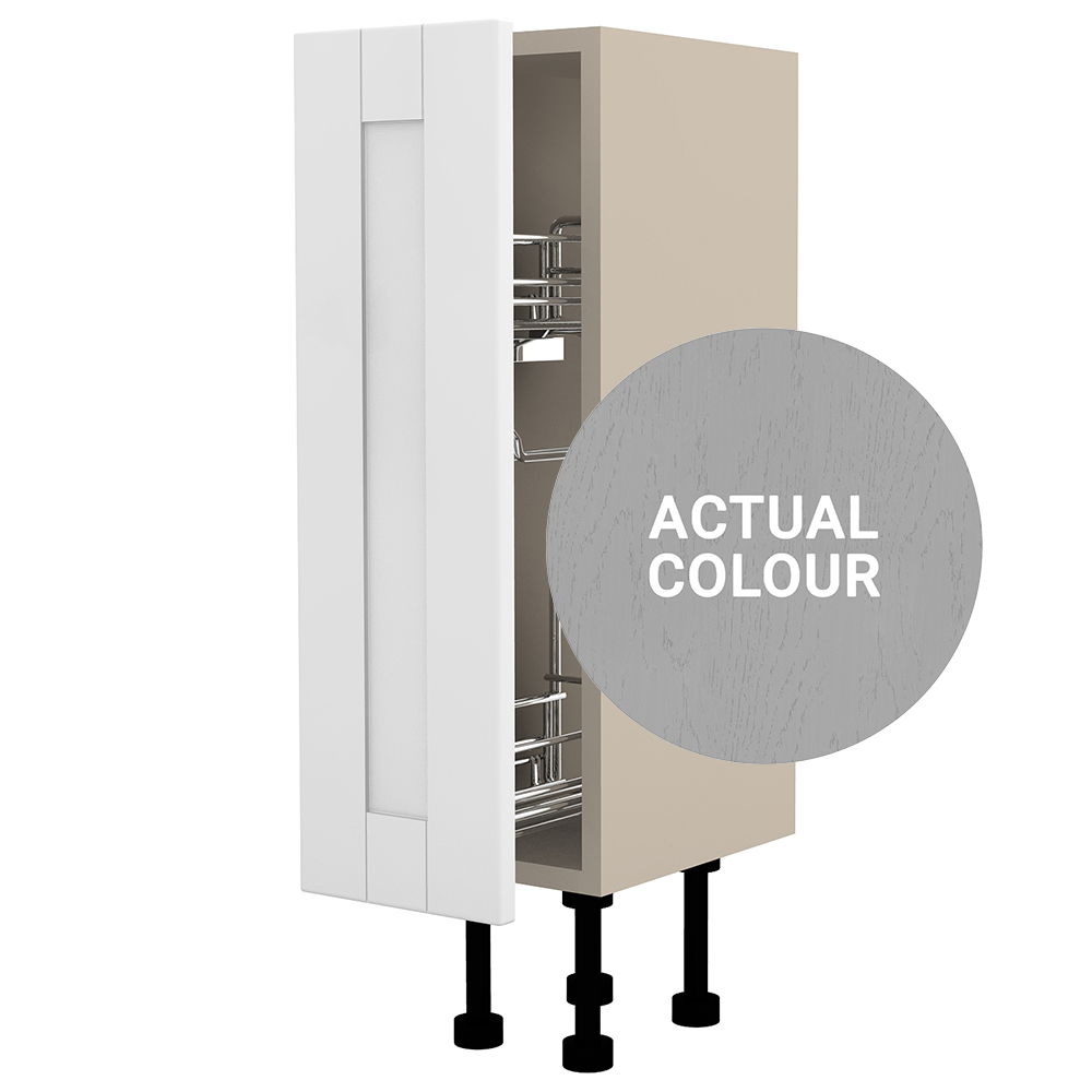 Image of Duarti By Calypso Highwood 200mm Full Depth Pull Out Toilet Roll Unit - Fossil Grey