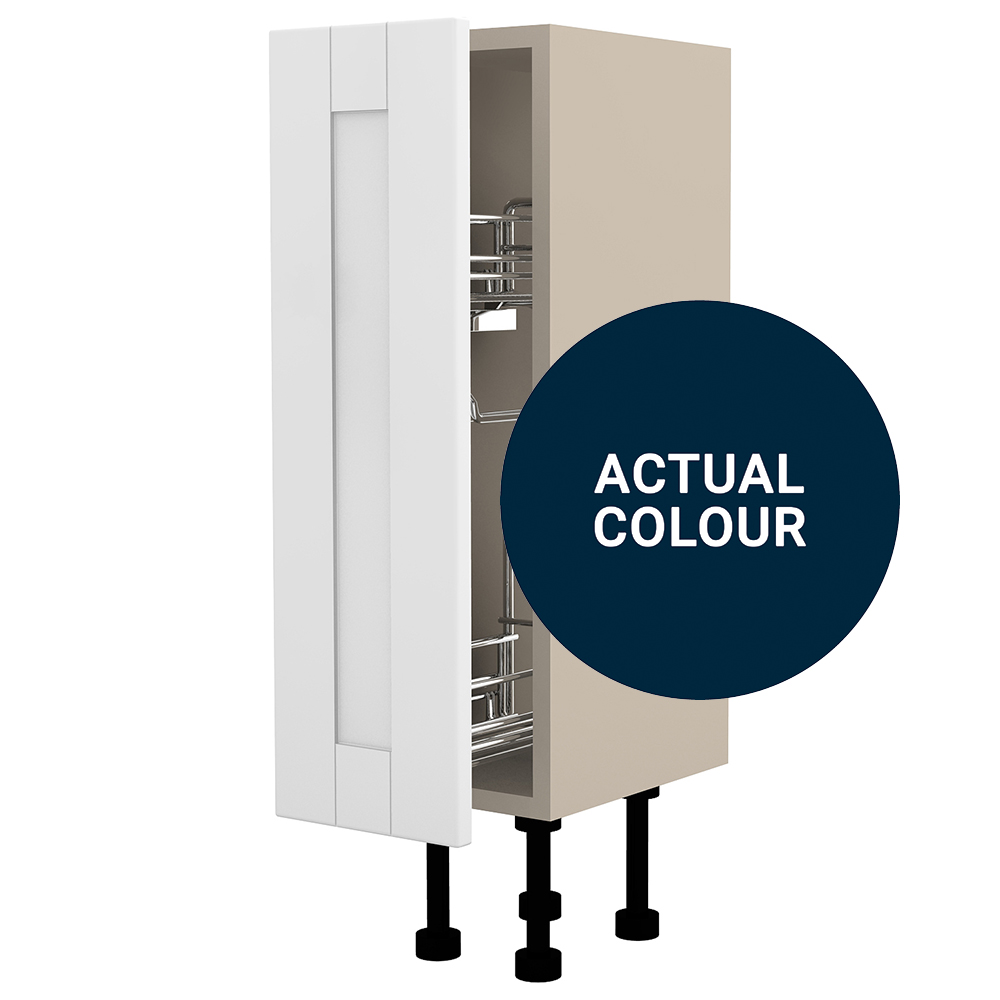 Image of Duarti By Calypso Highwood 200mm Full Depth Pull Out Toilet Roll Unit - Midnight Blue