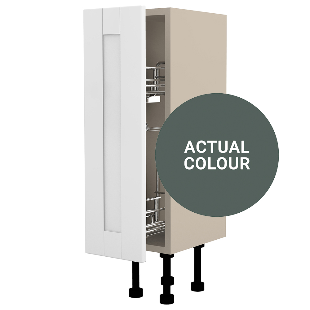 Image of Duarti By Calypso Highwood 200mm Full Depth Pull Out Toilet Roll Unit - Woodland Green