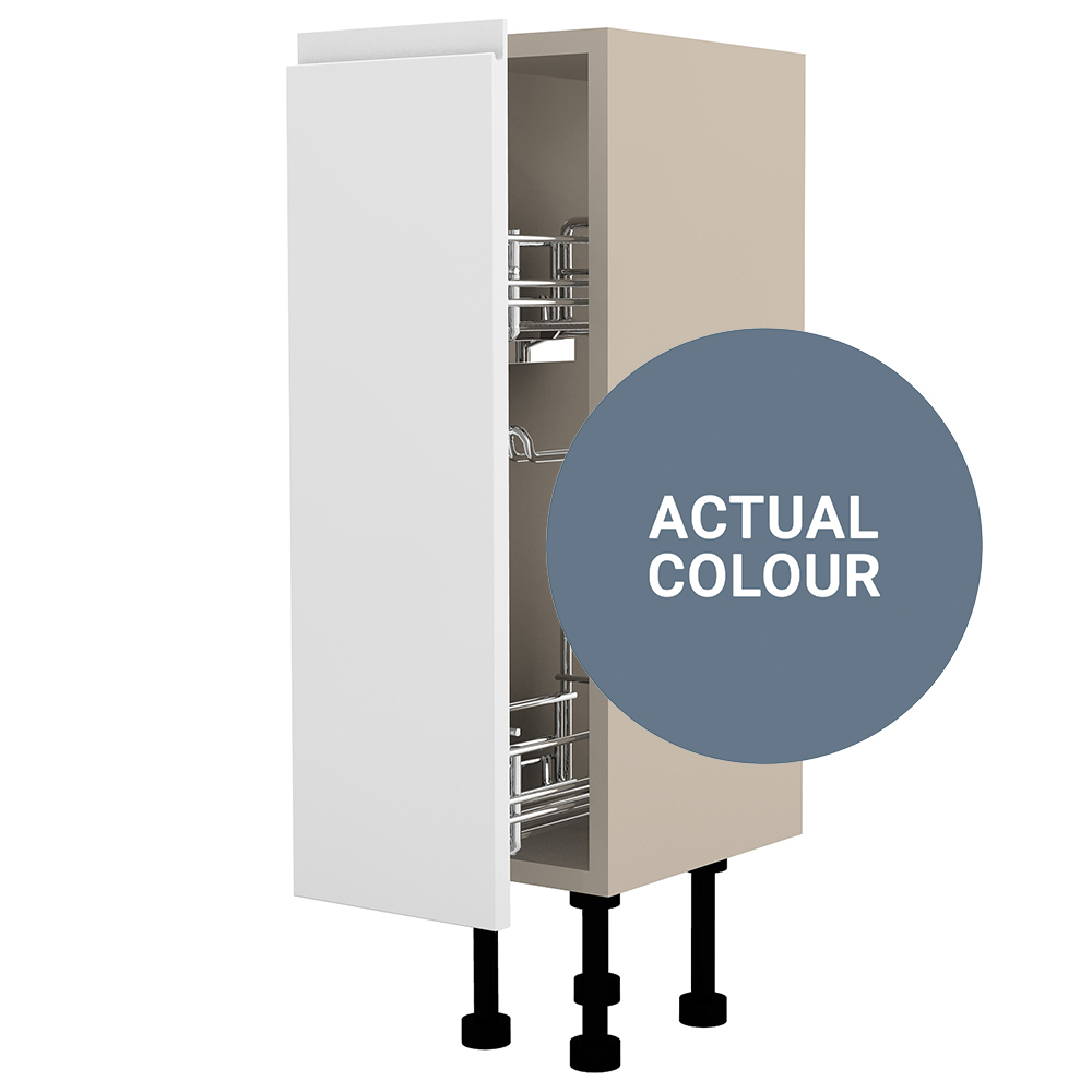 Image of Duarti By Calypso Beaufort 200mm Full Depth Pull Out Toilet Roll Unit - Bermuda Blue