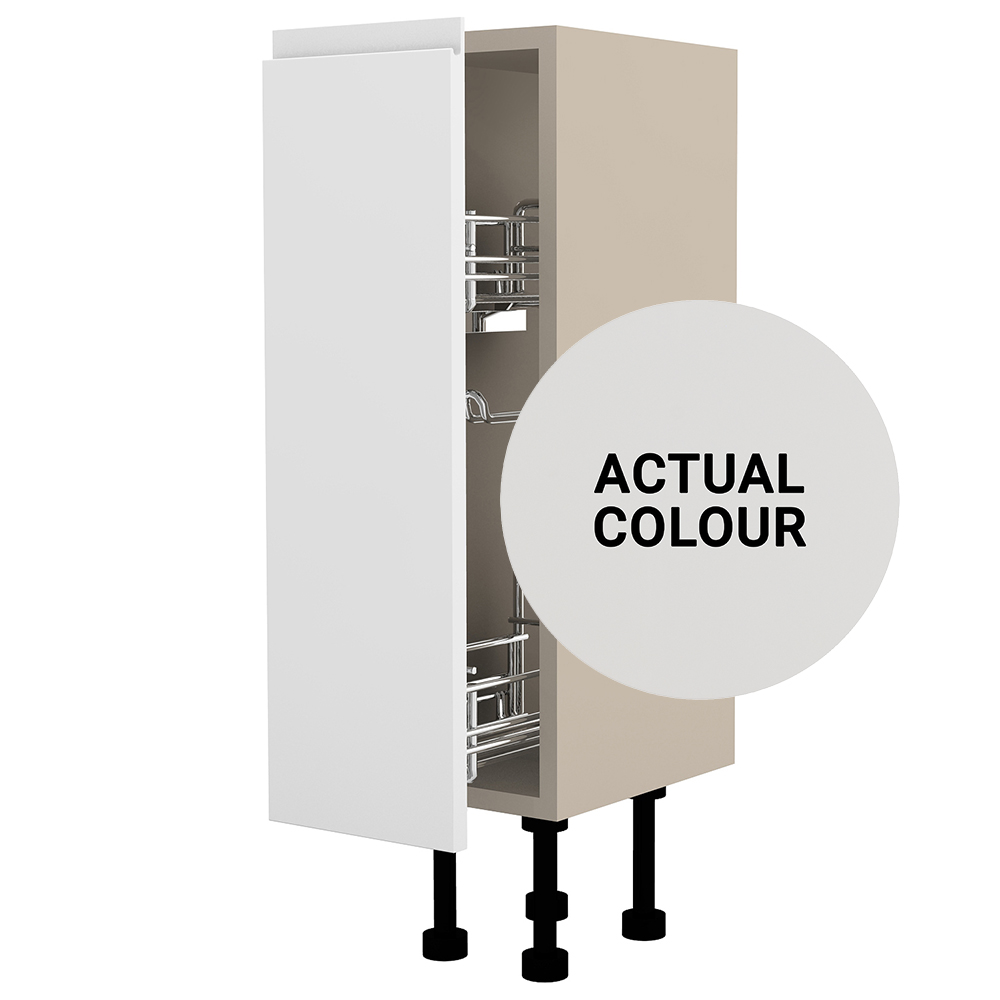 Image of Duarti By Calypso Beaufort 200mm Full Depth Pull Out Toilet Roll Unit - Grey Varnish