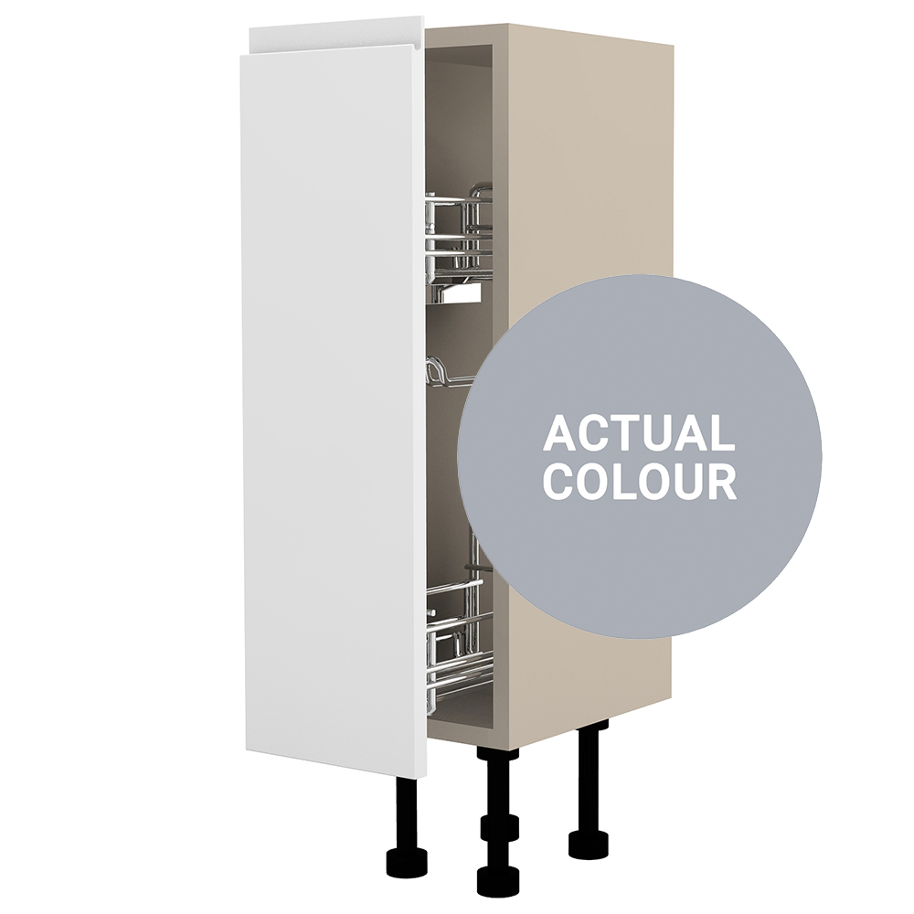 Image of Duarti By Calypso Beaufort 200mm Full Depth Pull Out Toilet Roll Unit - Shadow Grey