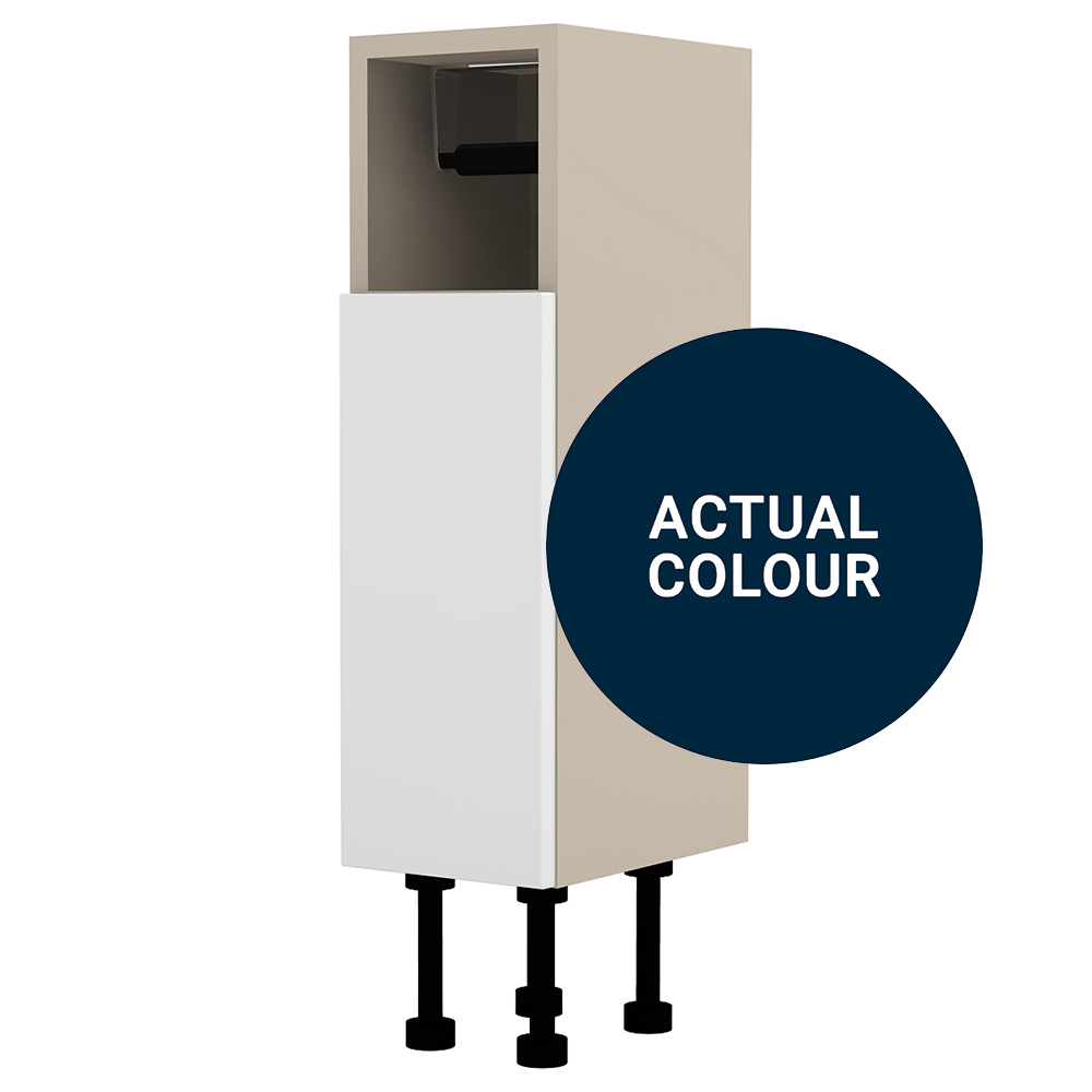 Image of Duarti By Calypso Cascade 200mm Full Depth Open Top Toilet Roll Unit - Midnight Blue