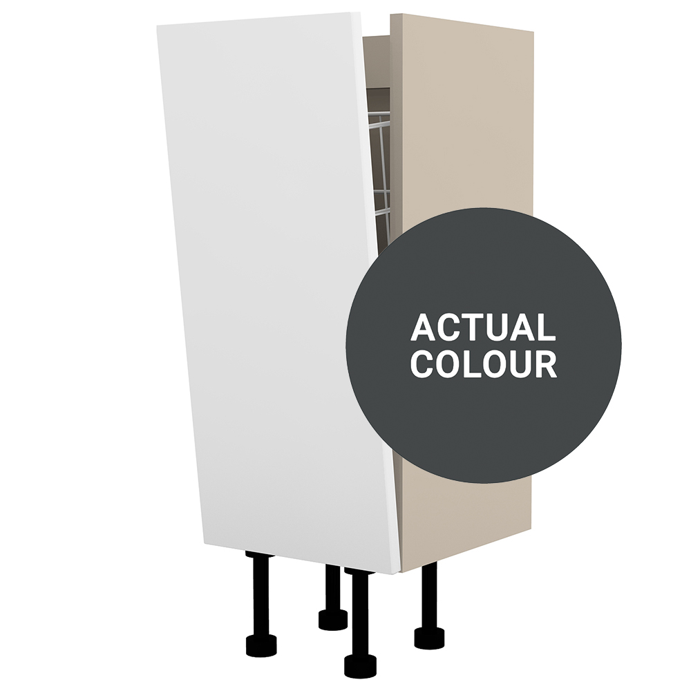 Image of Duarti By Calypso Cascade 300mm Full Depth Laundry Unit - Midnight Grey