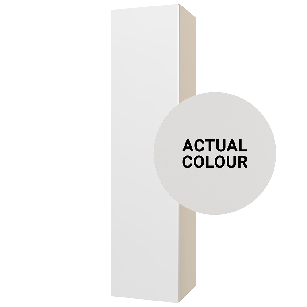 Image of Duarti By Calypso Cascade 300mm Slimline 1 Door Wall Hung Tower Unit - Mirror Grey