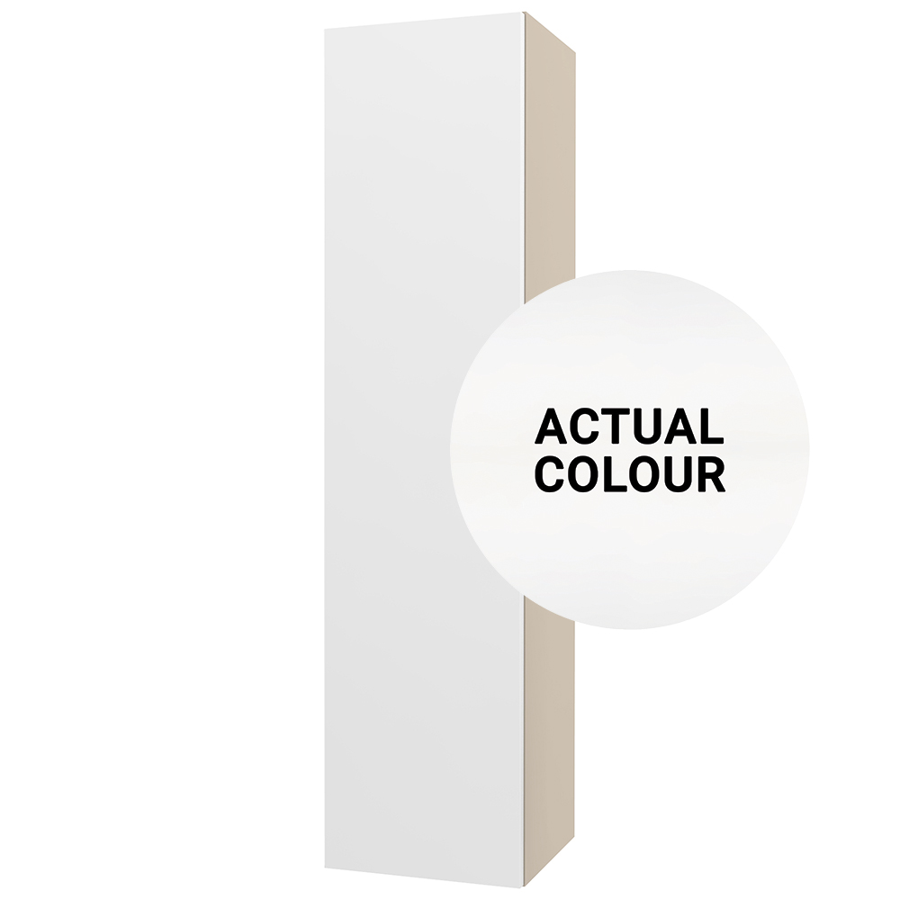 Image of Duarti By Calypso Cascade 300mm Slimline 1 Door Wall Hung Tower Unit - Mirror White