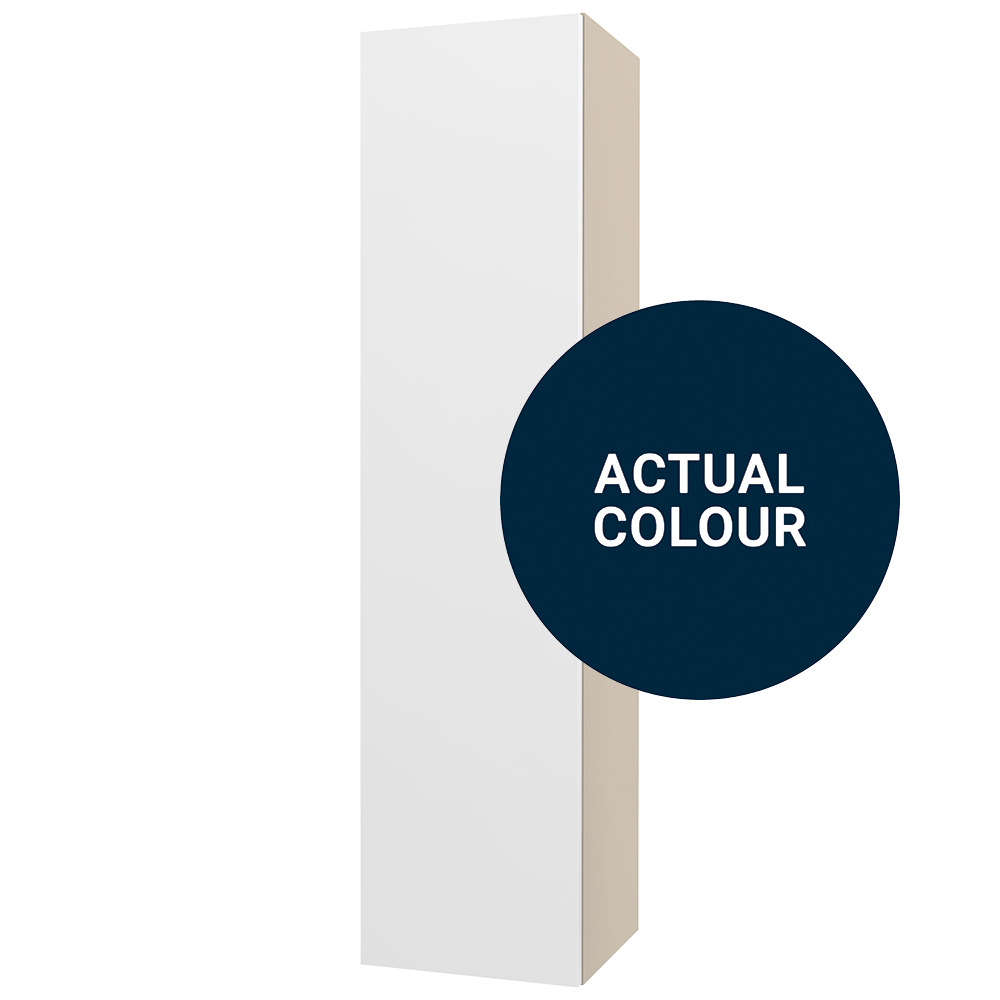 Image of Duarti By Calypso Cascade 300mm Slimline 1 Door Wall Hung Tower Unit - Midnight Blue