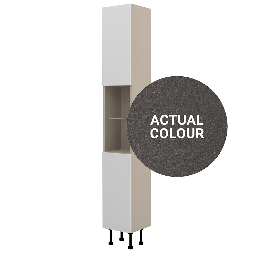 Image of Duarti By Calypso Cascade 300mm Full Depth High Rise Floor Standing Tower Unit - Galaxy Grey