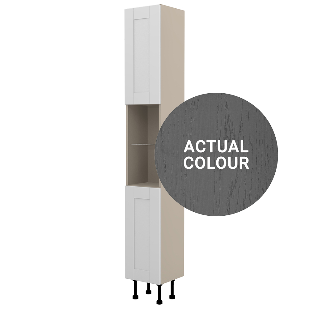 Image of Duarti By Calypso Highwood 300mm Full Depth High Rise Floor Standing Tower Unit - Panther Grey