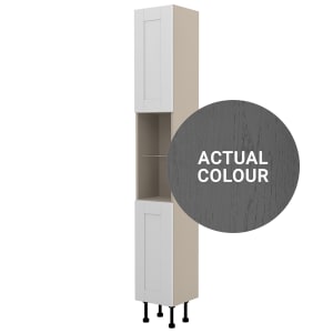 Duarti By Calypso Highwood 300mm Full Depth High Rise Floor Standing Tower Unit - Panther Grey