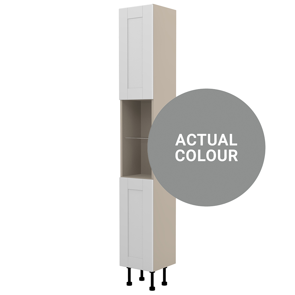 Image of Duarti By Calypso Highwood 300mm Full Depth High Rise Floor Standing Tower Unit - Twilight Grey