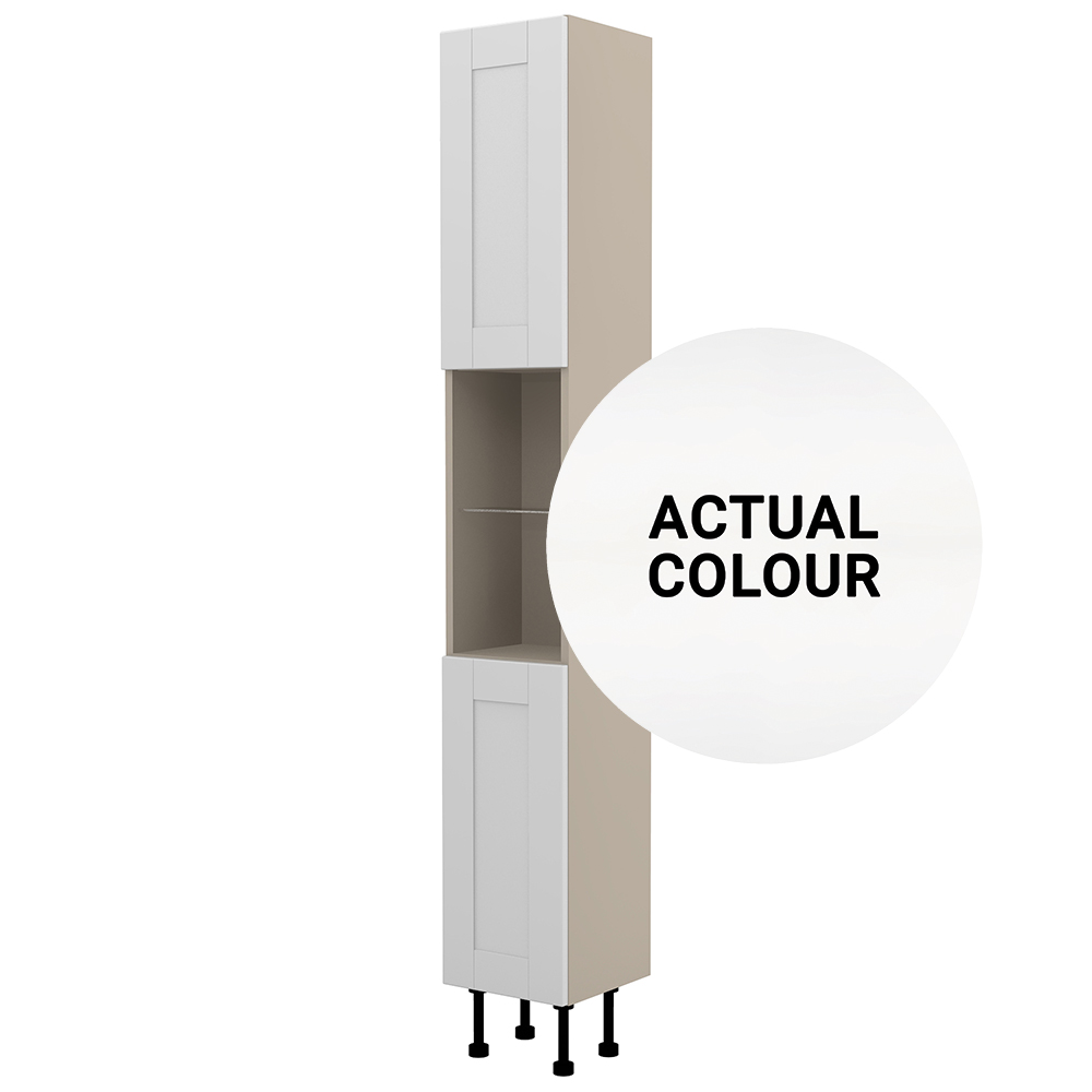 Image of Duarti By Calypso Highwood 300mm Full Depth High Rise Floor Standing Tower Unit - Matt White