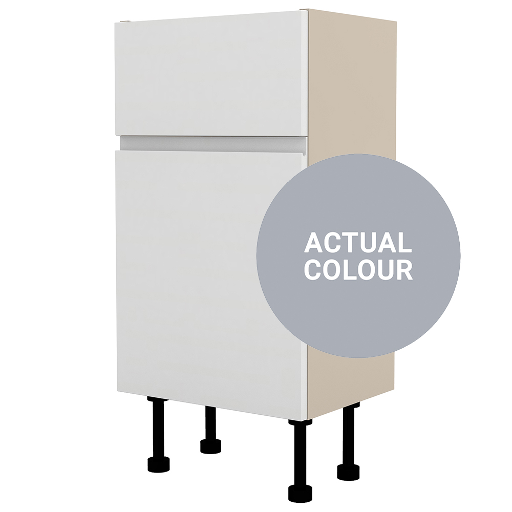 Image of Duarti By Calypso Beaufort Right Hand 400mm Full Depth 1 Door Vanity Unit - Shadow Grey