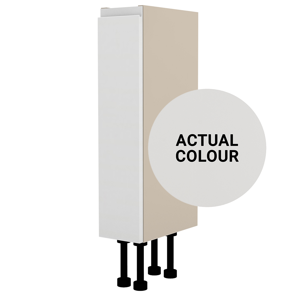 Image of Duarti By Calypso Beaufort Right Hand 150mm Full Depth 1 Door Floor Standing Unit - Grey Varnish