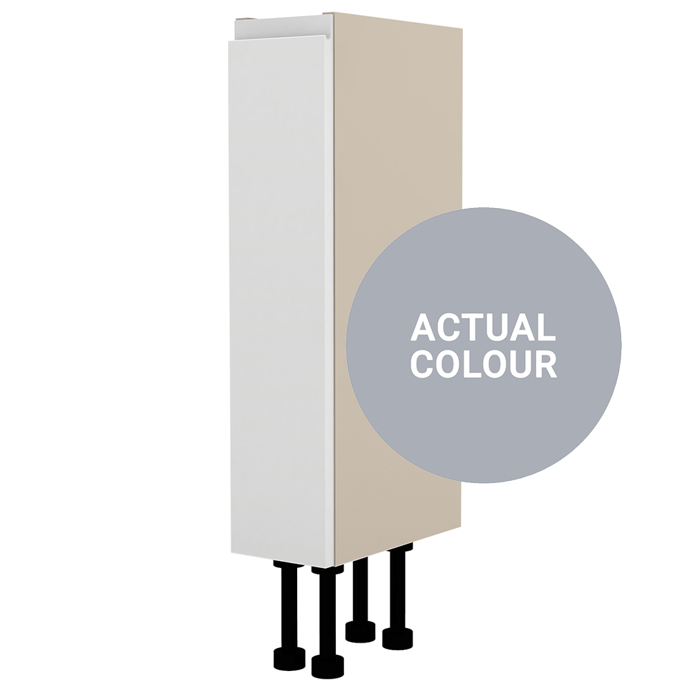 Image of Duarti By Calypso Beaufort Right Hand 150mm Full Depth 1 Door Floor Standing Unit - Shadow Grey