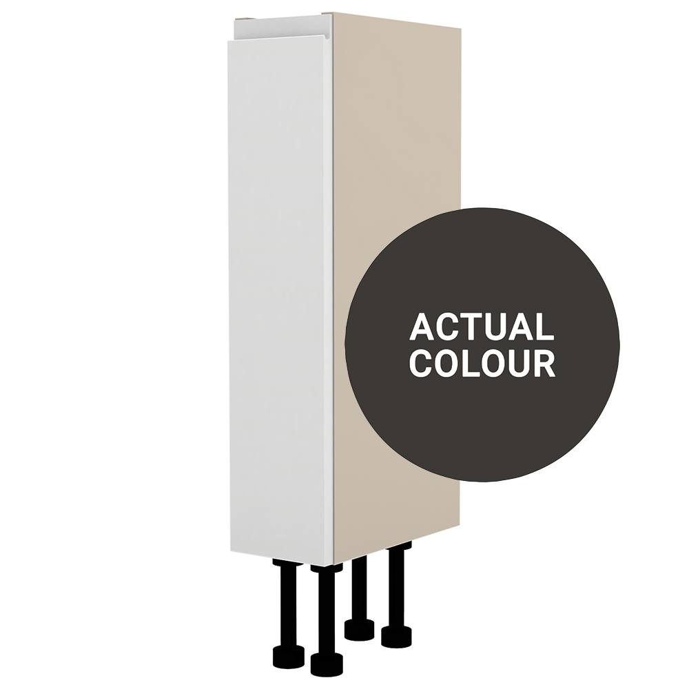 Image of Duarti By Calypso Beaufort Right Hand 150mm Full Depth 1 Door Floor Standing Unit - Ember Grey