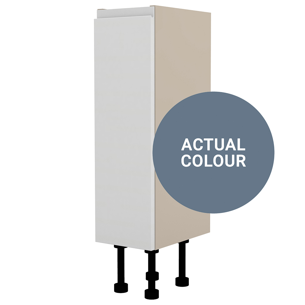 Image of Duarti By Calypso Beaufort Right Hand 200mm Full Depth 1 Door Floor Standing Unit - Bermuda Blue