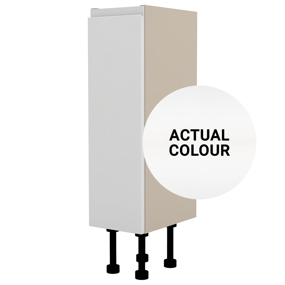 Image of Duarti By Calypso Beaufort Right Hand 200mm Full Depth 1 Door Floor Standing Unit - White Varnish