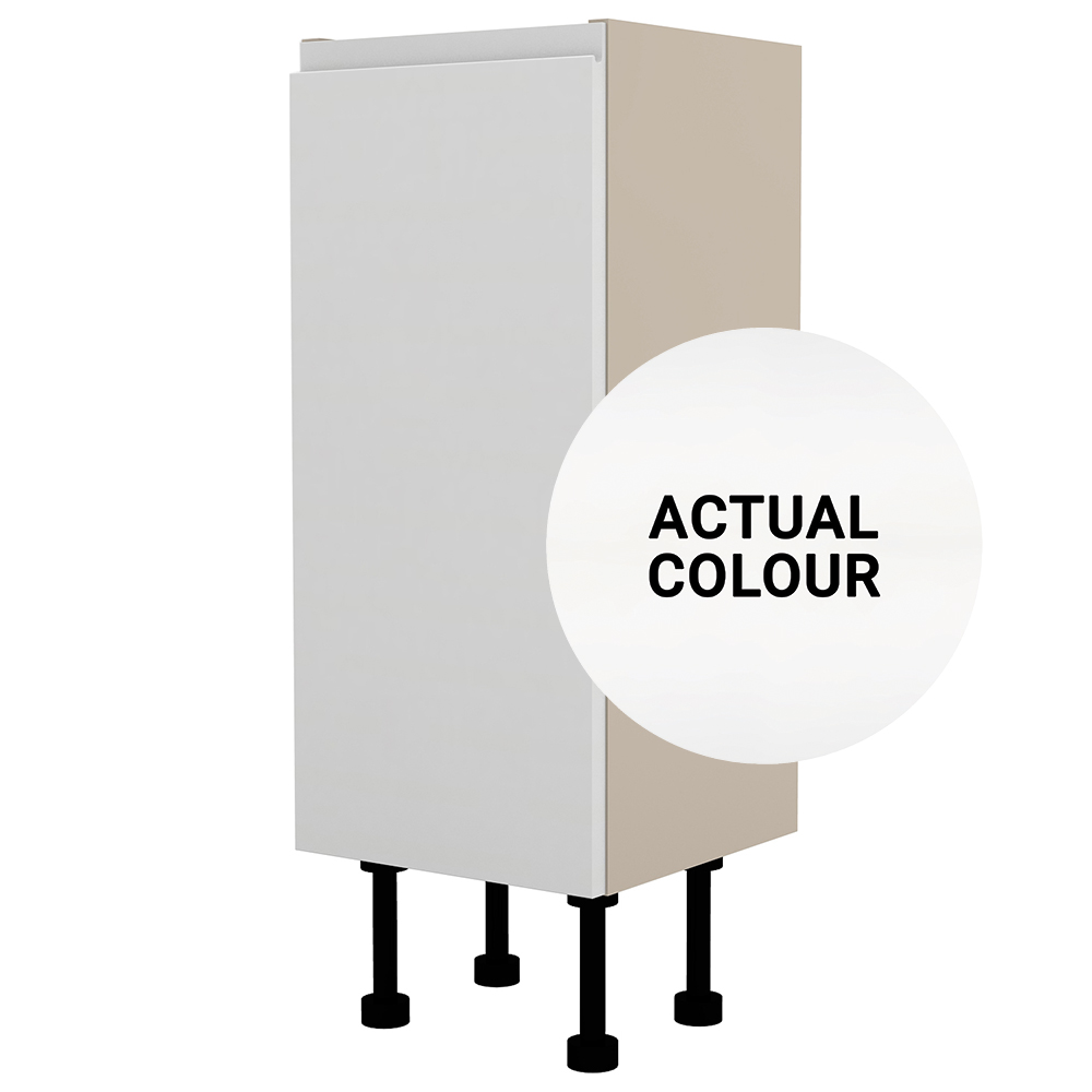 Image of Duarti By Calypso Beaufort Right Hand 300mm 1 Door Floor Standing Unit - White Varnish