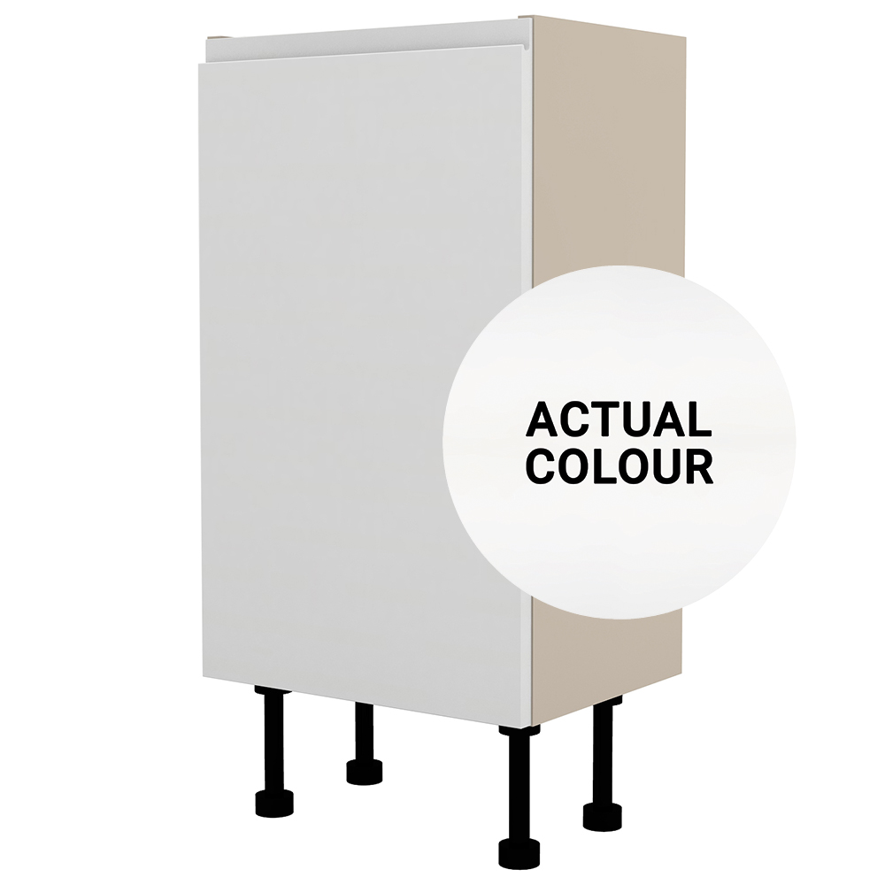 Image of Duarti By Calypso Beaufort Right Hand 400mm Full Depth 1 Door Floor Standing Unit - White Varnish