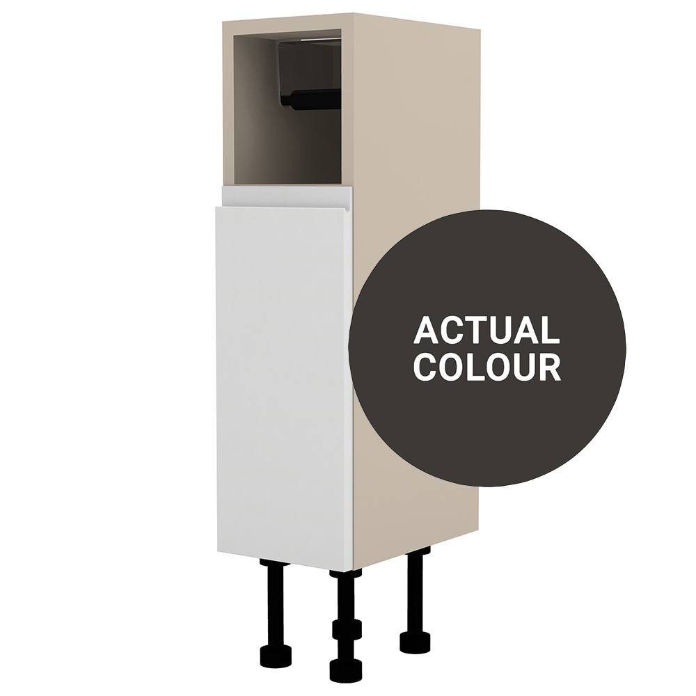 Image of Duarti By Calypso Beaufort Right Hand 200mm Open Top Full Depth Toilet Roll Unit - Ember Grey