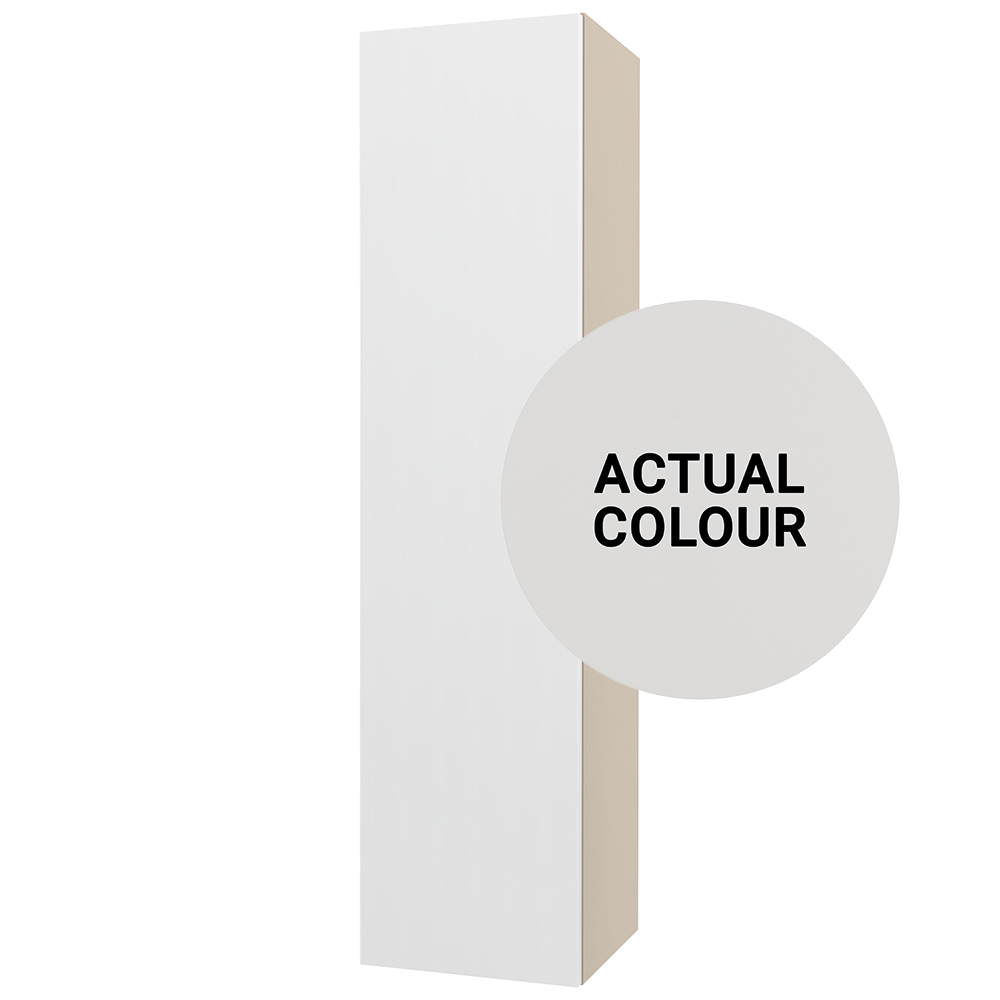 Image of Duarti By Calypso Beaufort Right Hand 300mm Slimline 1 Door Wall Hung Tower Unit - Grey Varnish