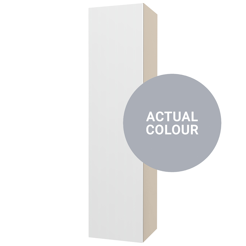 Image of Duarti By Calypso Beaufort Right Hand 300mm Slimline 1 Door Wall Hung Tower Unit - Shadow Grey