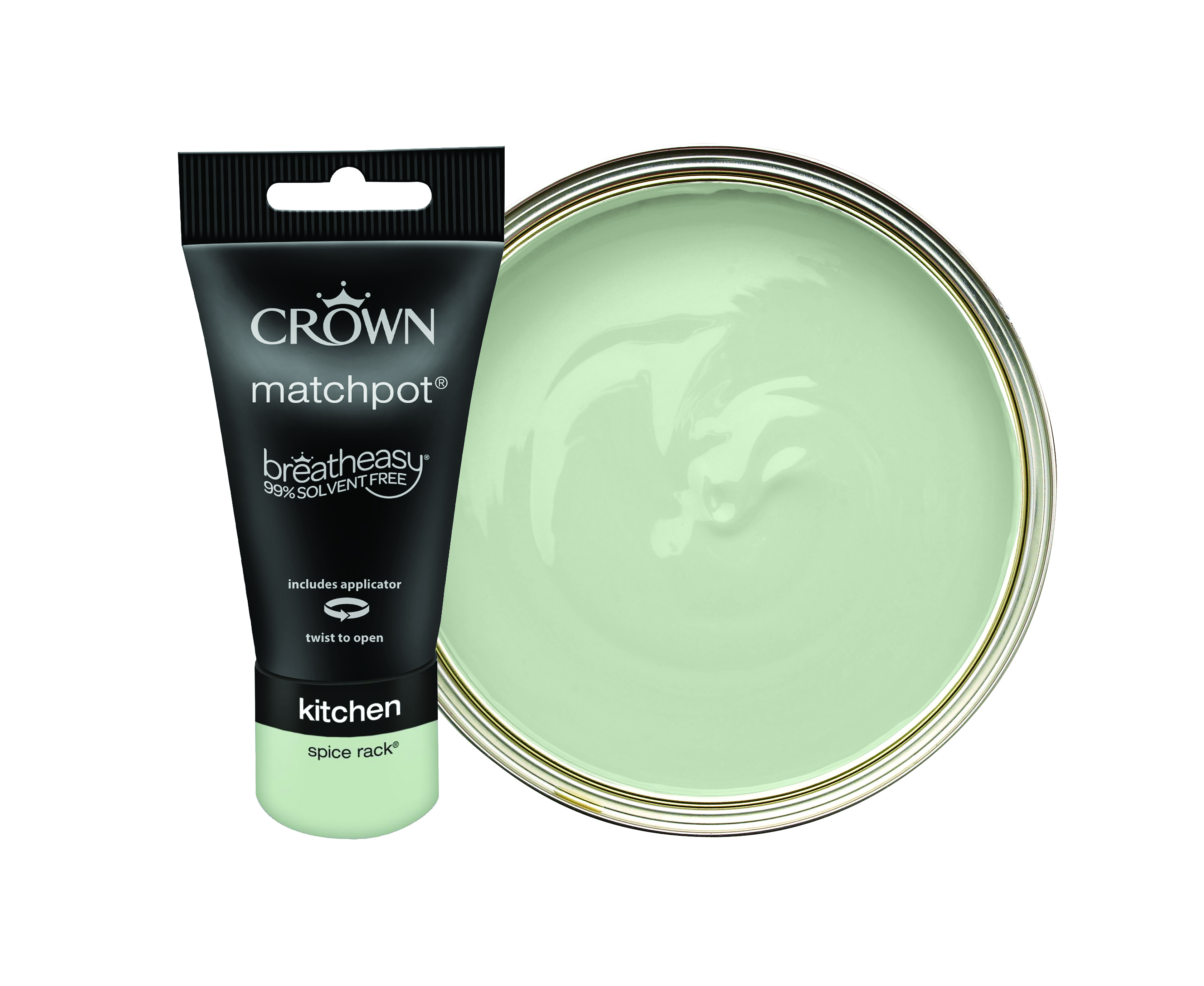 Crown Easyclean Matt Emulsion Kitchen Paint - Spice Rack Tester Pot - 40ml