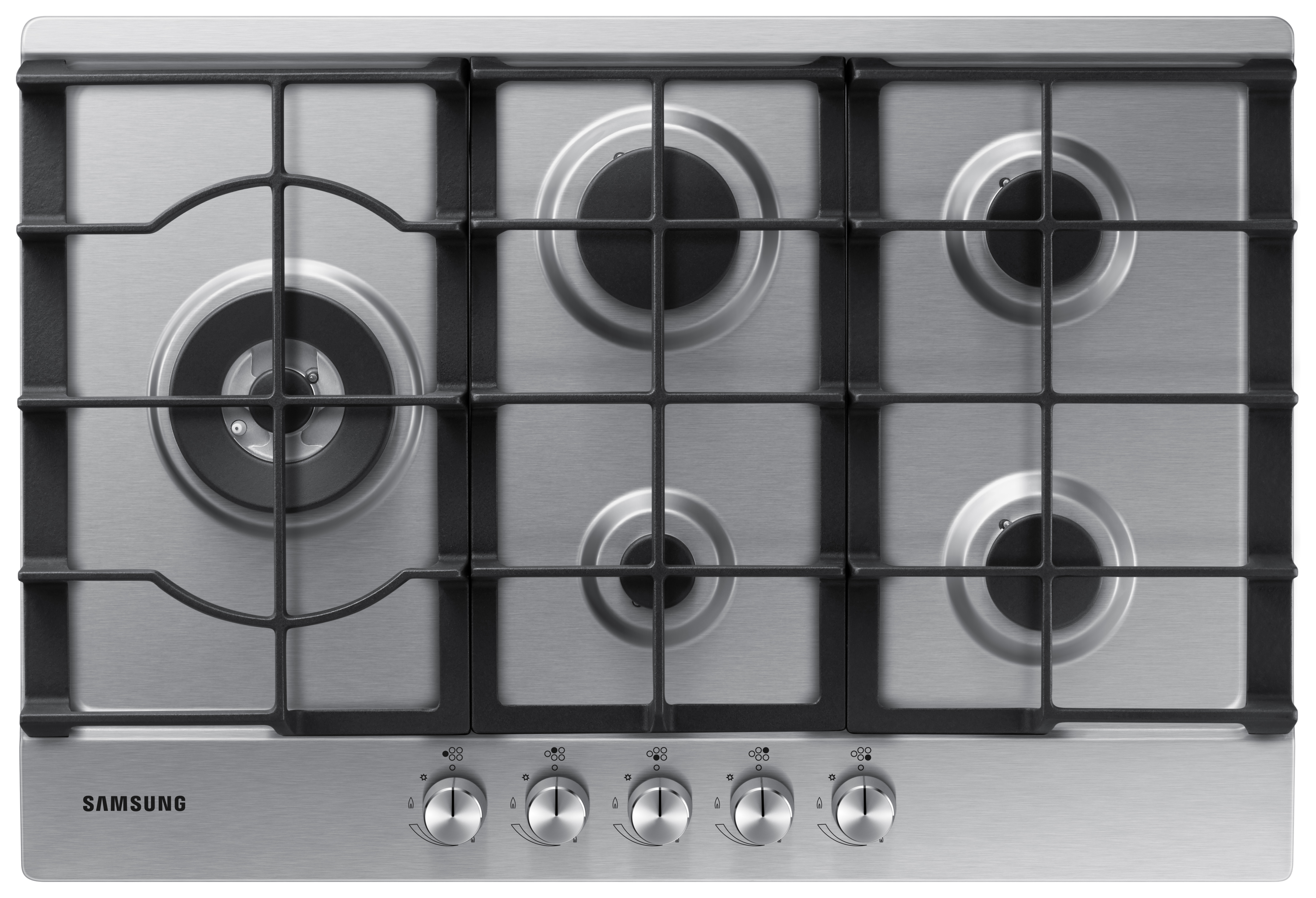 Samsung NA75D3030AS/EU 5 Burner Stainless Steel Gas Hob - 75cm