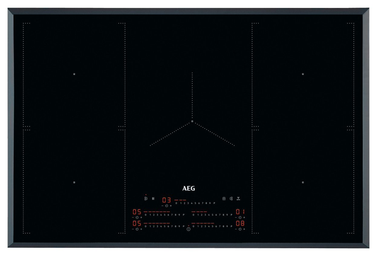 AEG IKE85751FB 80cm MaxiSense Induction Hob - Black