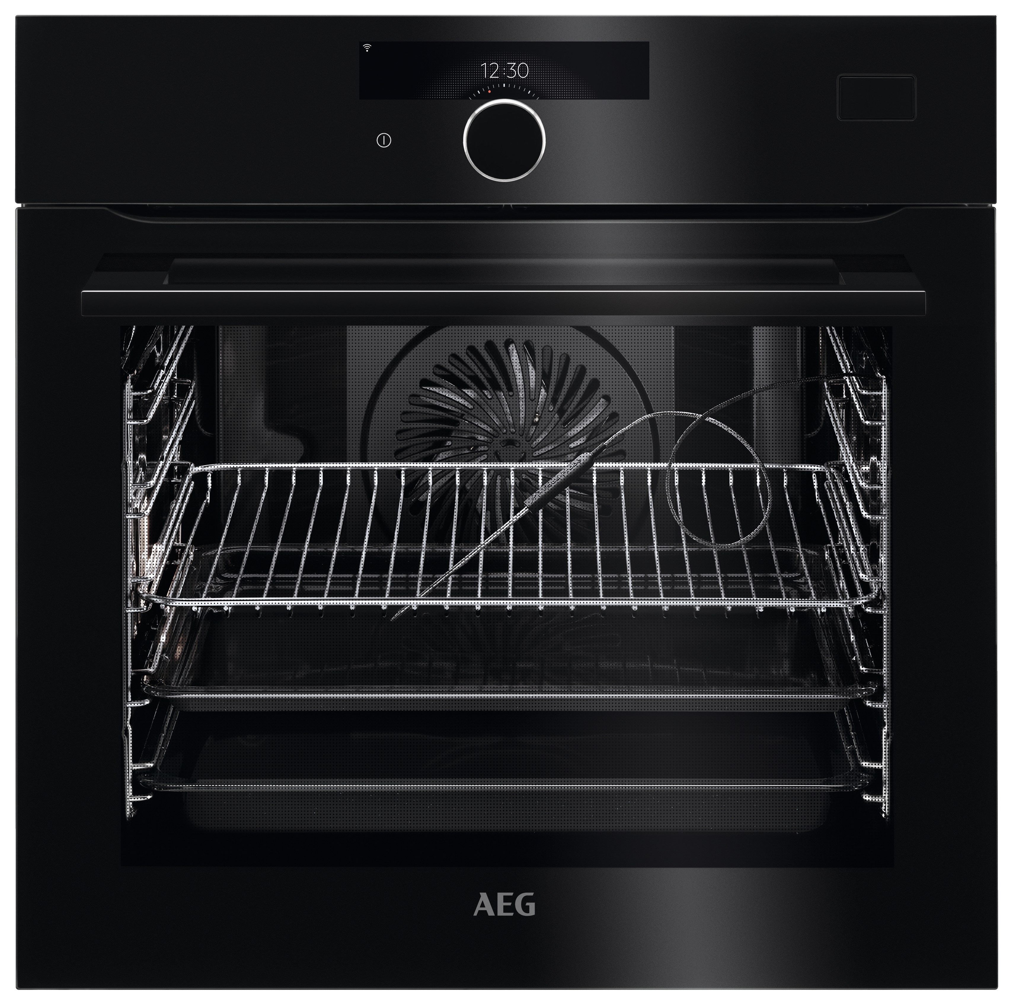 AEG BSK978330B Connected SteamCrisp Quarter Steam & Pyrolytic Oven - Black