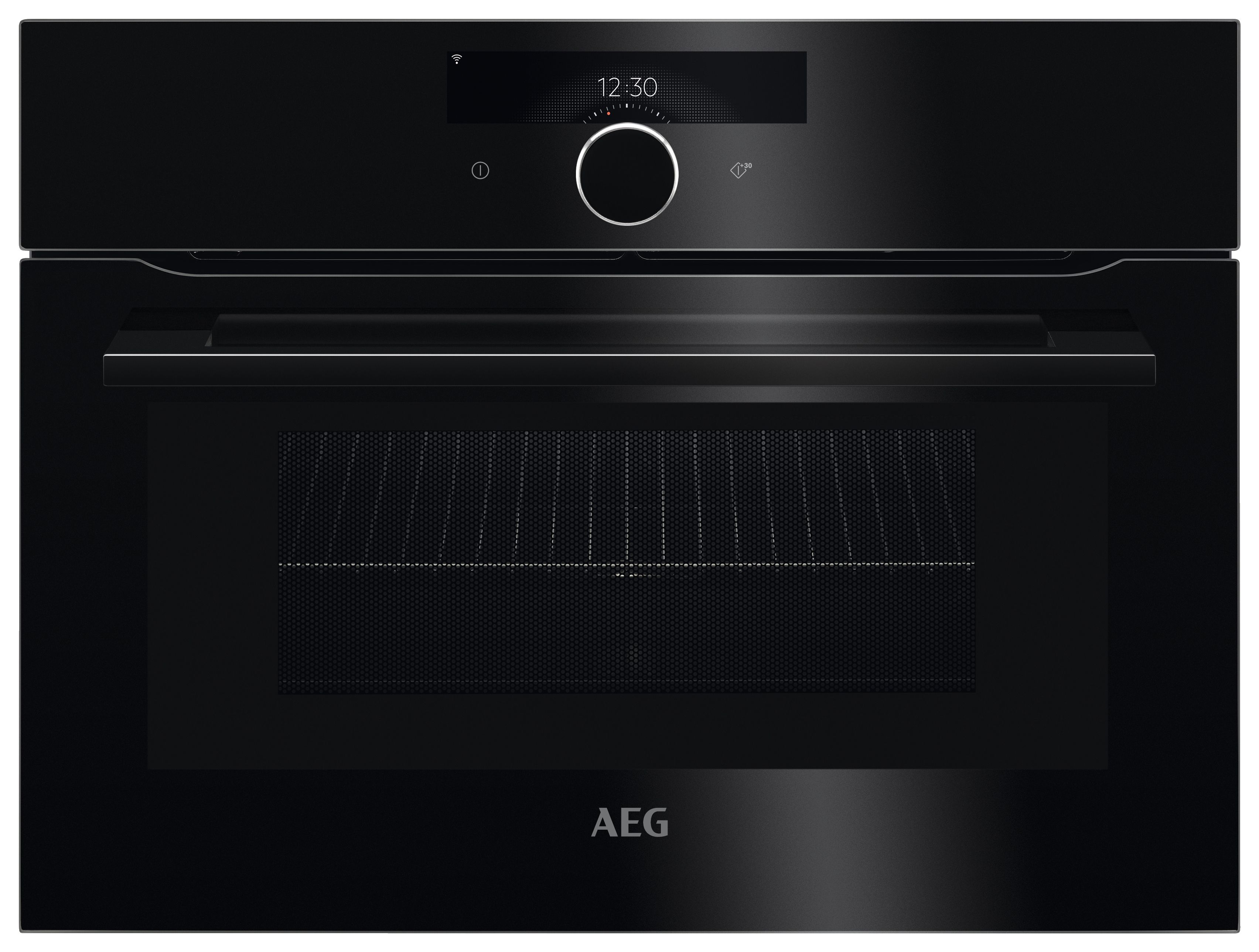 AEG KMK968000B Connected CombiQuick Combination Microwave Compact Oven - Black