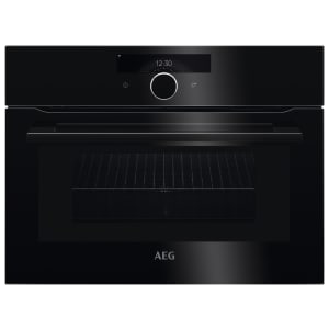 AEG KMK968000B Connected CombiQuick Combination Microwave Compact Oven - Black